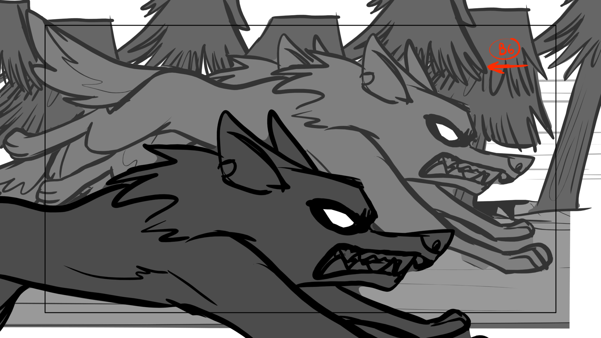 Venom Wars — Escena 8, panel 4, storyboard by Melissa Ballesteros